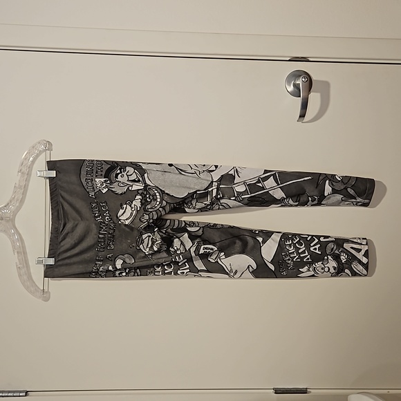 DISNEY Alice in Wonderland leggings Lrg READ BELOW SEE MEASUREMENTS women or kid - Picture 8 of 8